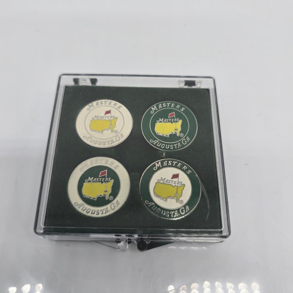 Undated Masters Tournament Coin Golf Markers Augusta National Golf Club Set of 4